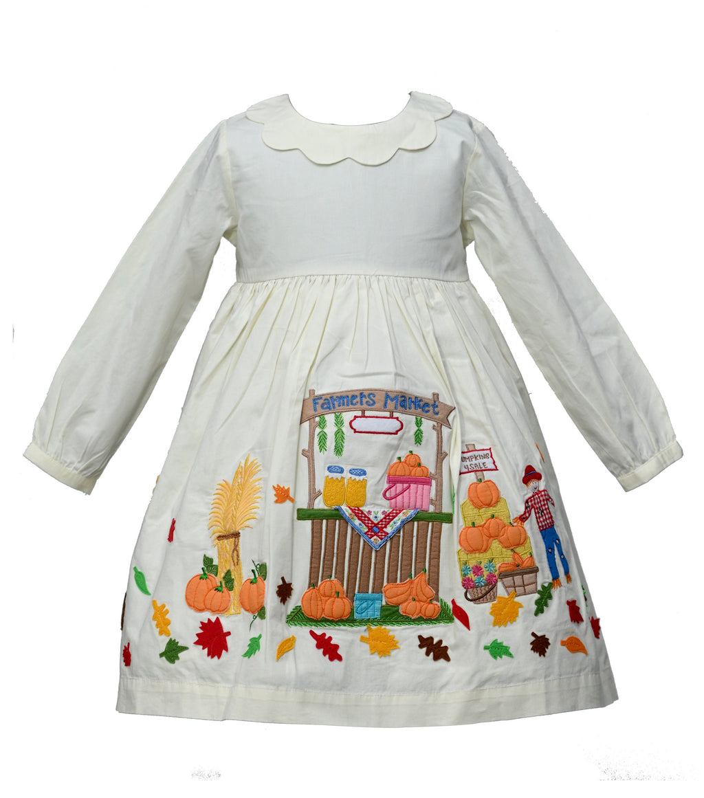 Fall Harvest Embroidered Dress