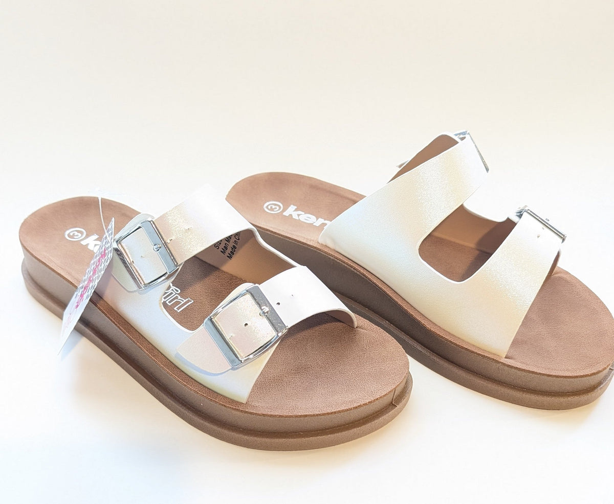 Junior 2 Buckle Holographic Sandal