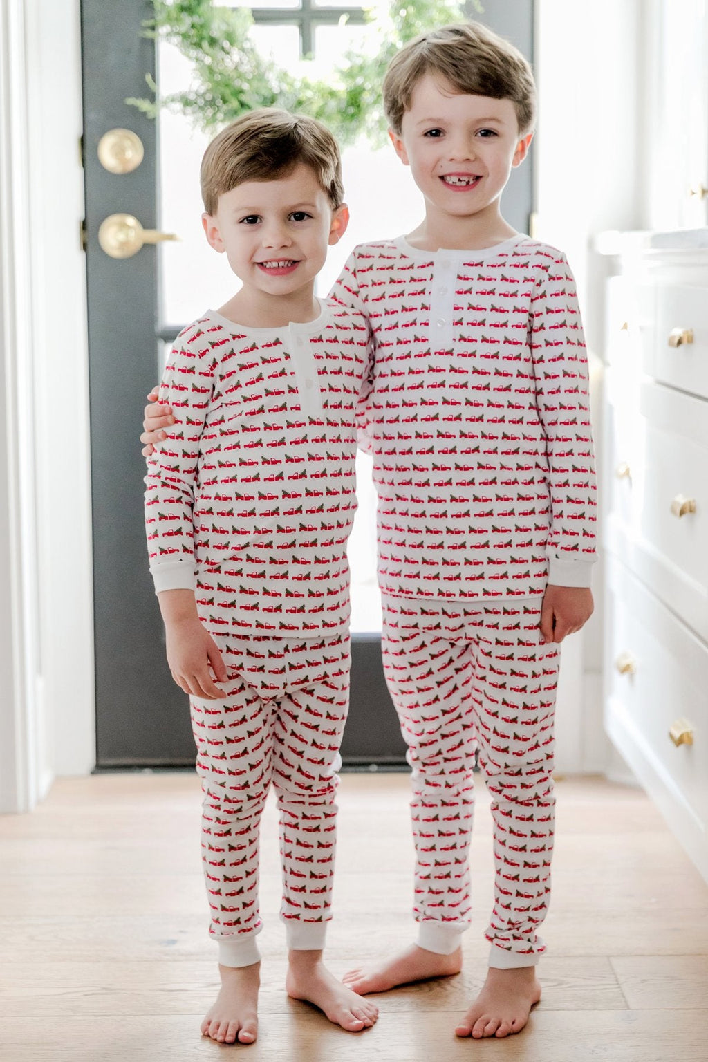 Boy's Pima Cotton Christmas 2 pc Pj's