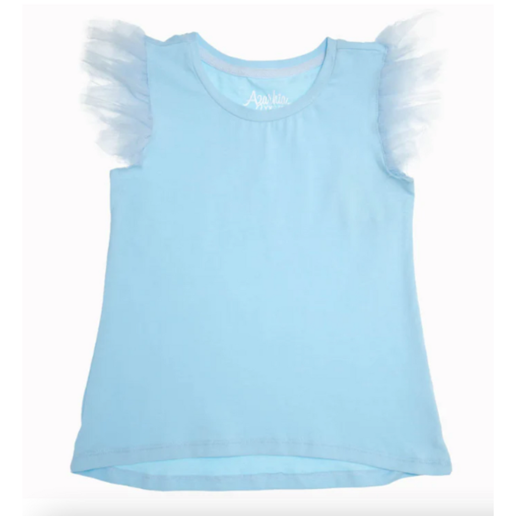 Girl Tulle Ruffle Shirt