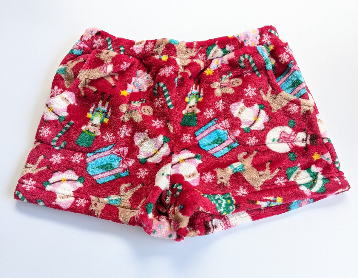 Fleece Pj Christmas Shorts