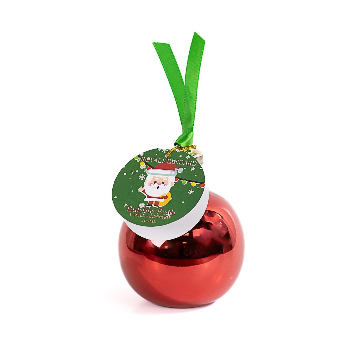 Holiday Red Ornament Bubble Bath