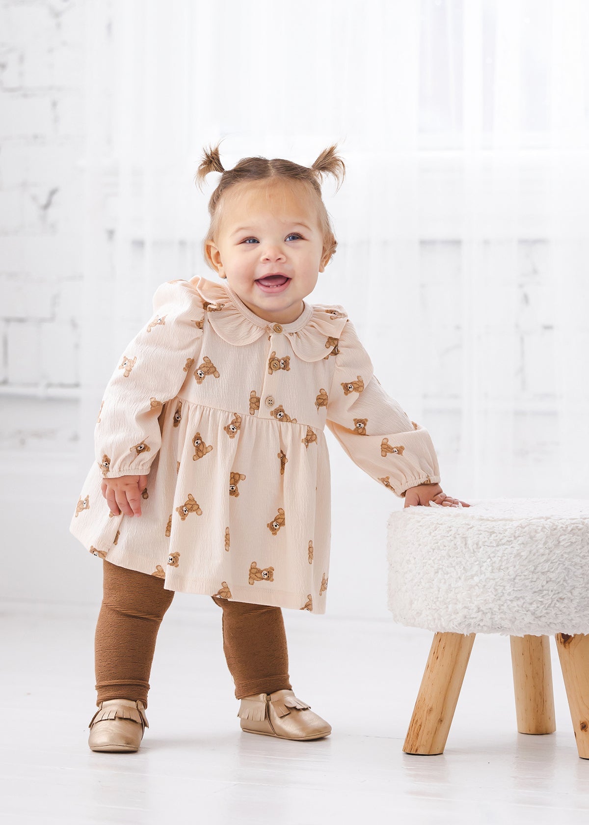 Beary Cute Textured Knit, 2 Pc Set