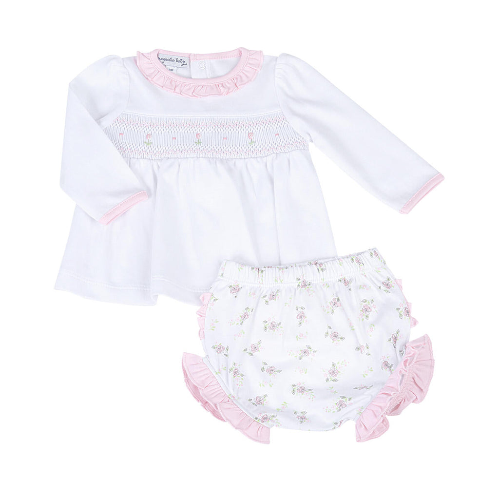 Baby Smocked Diaper Cover Set