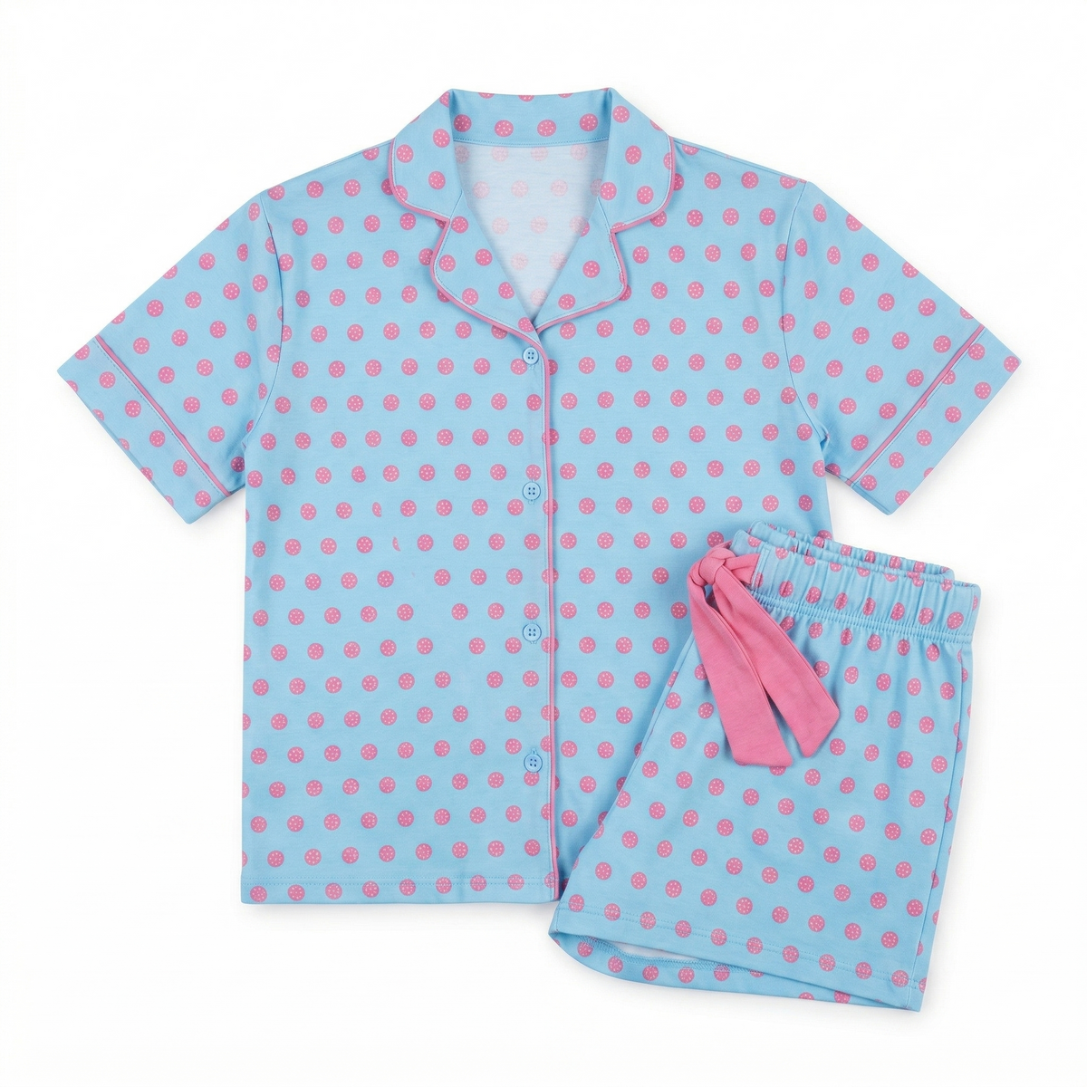 Junior Girls 2 pc Short Silky Pj Set