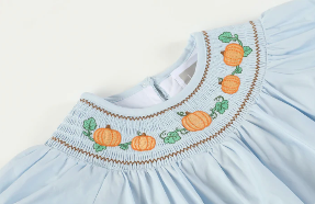 Fall  Smocked Bishop Dress