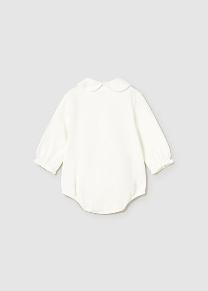 Baby Girl Basic Collard Bodysuit