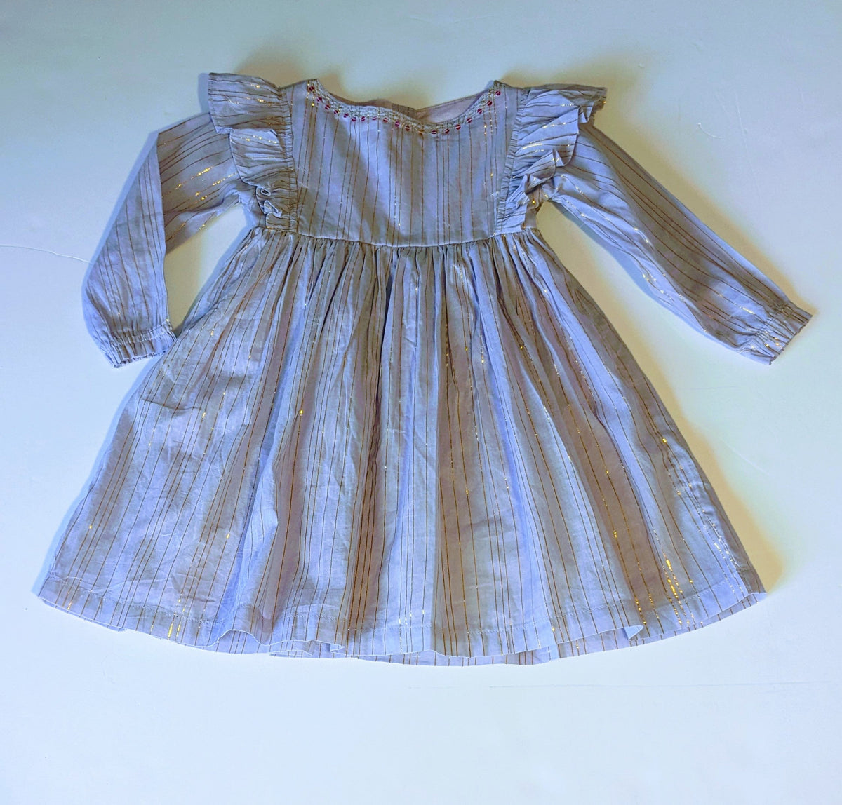 Lola Gold Thread L/S Dress