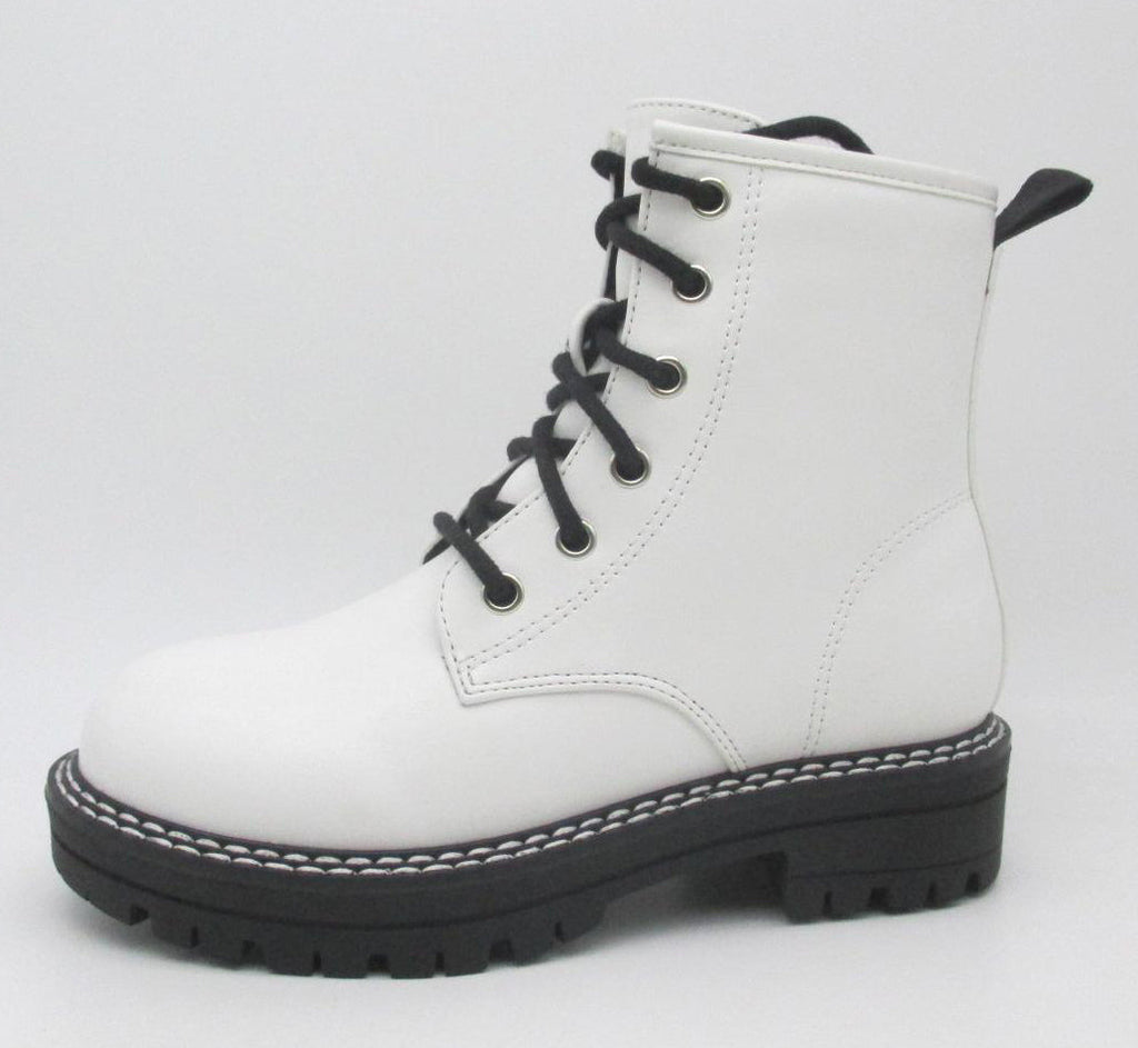 Taunya, Black Lug Soled Boots