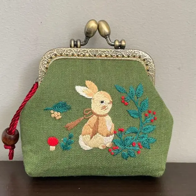 Embroidered Coin Purse