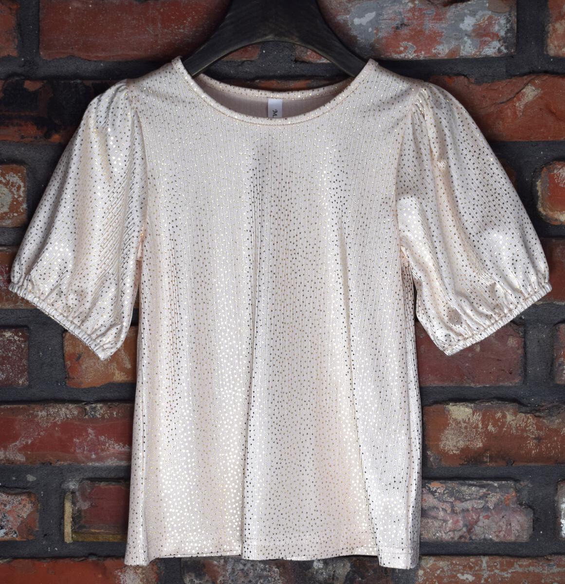 Junior & Girl Foil Dot Top