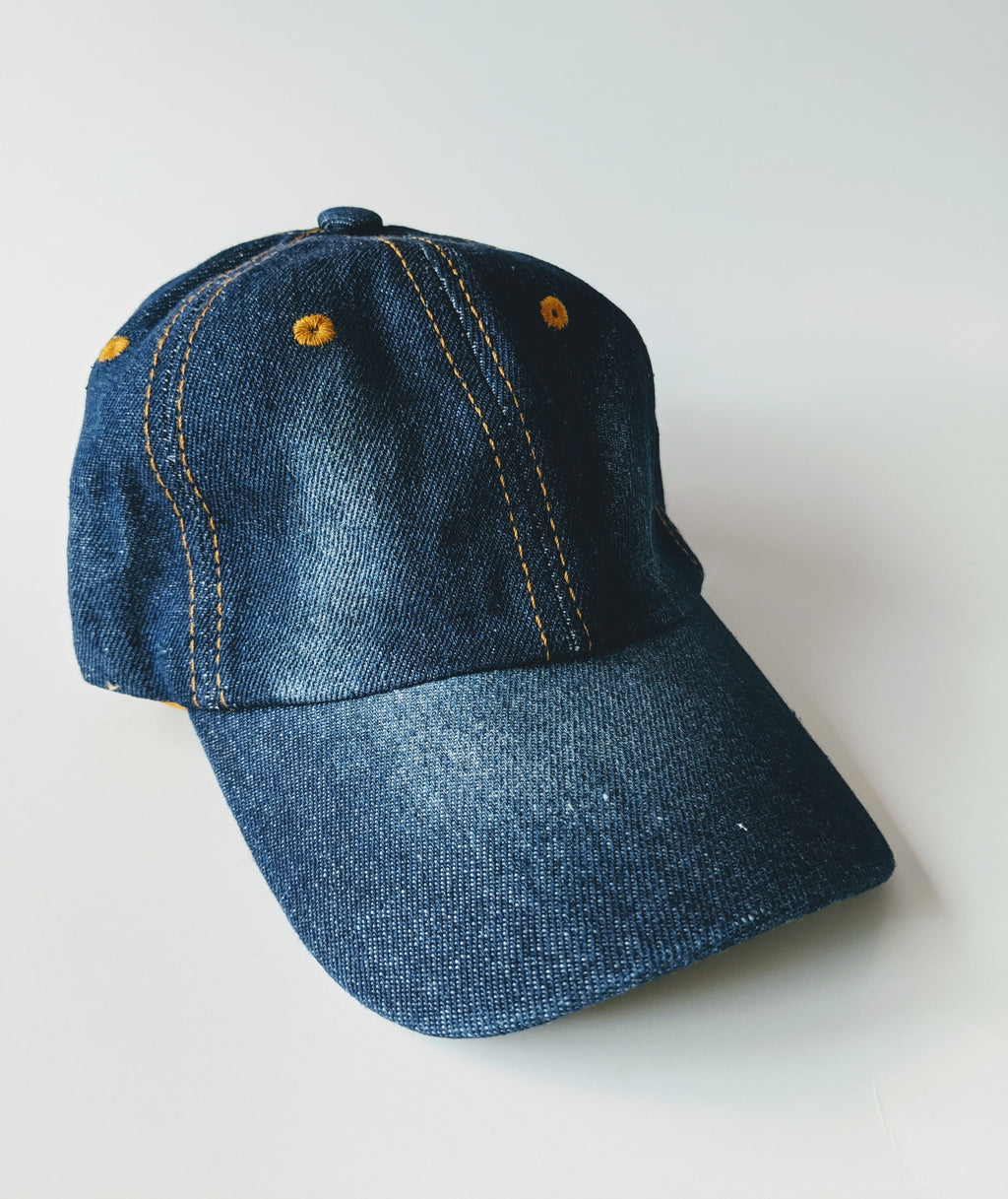 Kids Denim Ball Hats