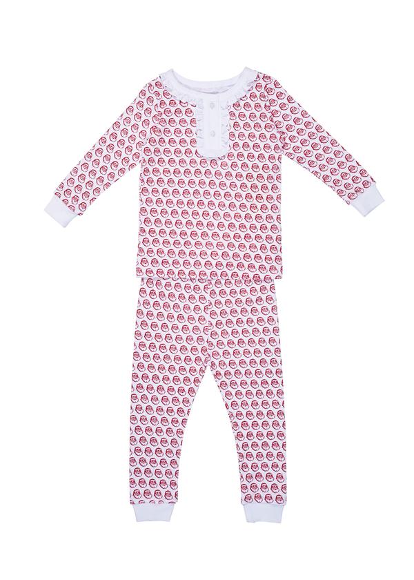 Girl's 2pc Pima Cotton Christmas PJ's