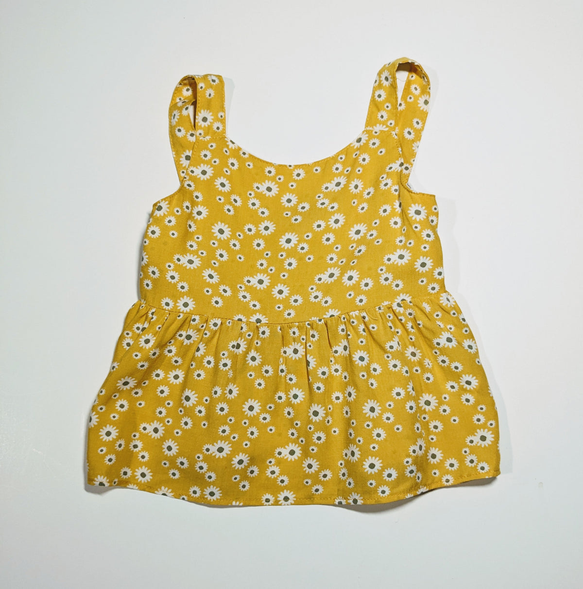 Girl Daisy Strap Peplum Top