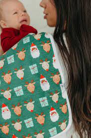 Christmas Burp Cloths