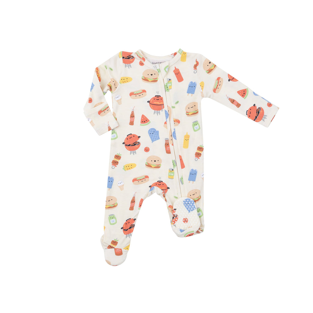 Boy's 2 Way Zipper Footie