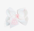 5.5" XL Embroidery Birthday Bow