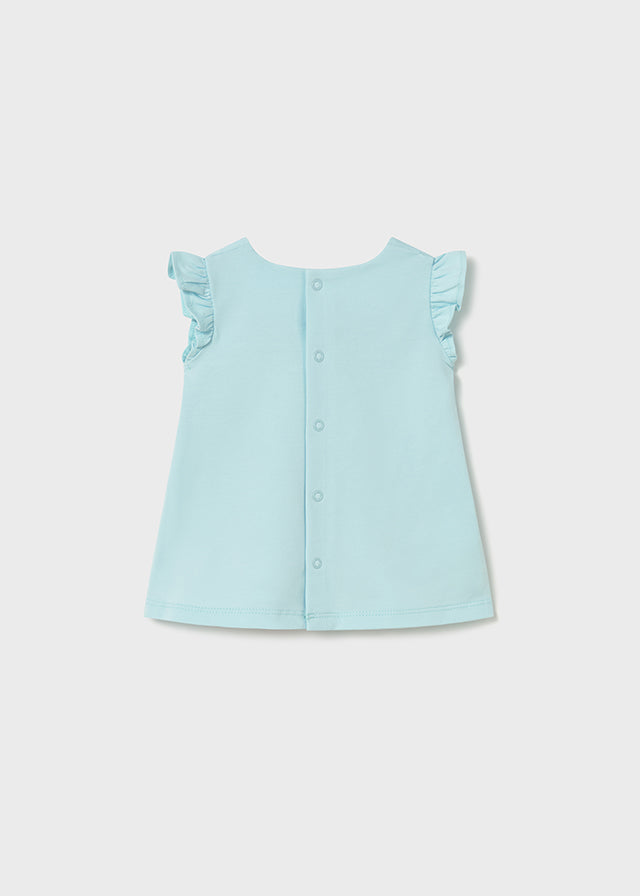 Baby Girl Cotton Sunshine and Rainbows S/S Dress