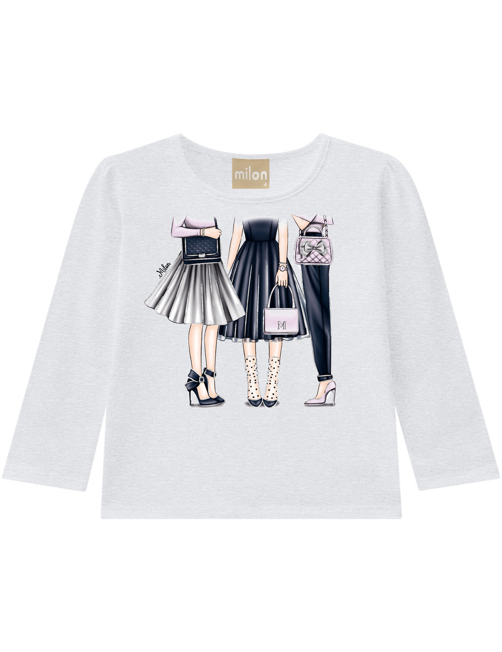 Girl Ecru L/S Top