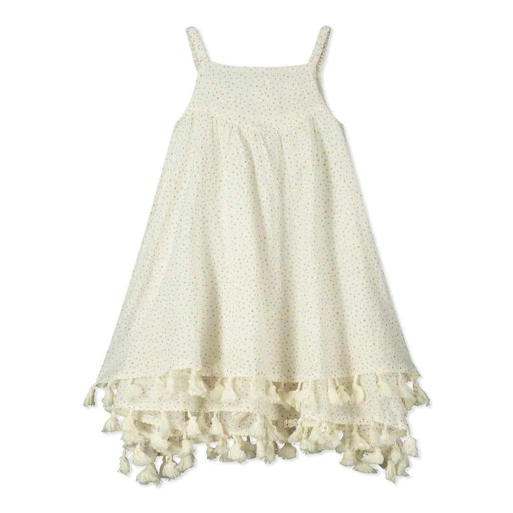 Woven Sleeveless Tassel Dress