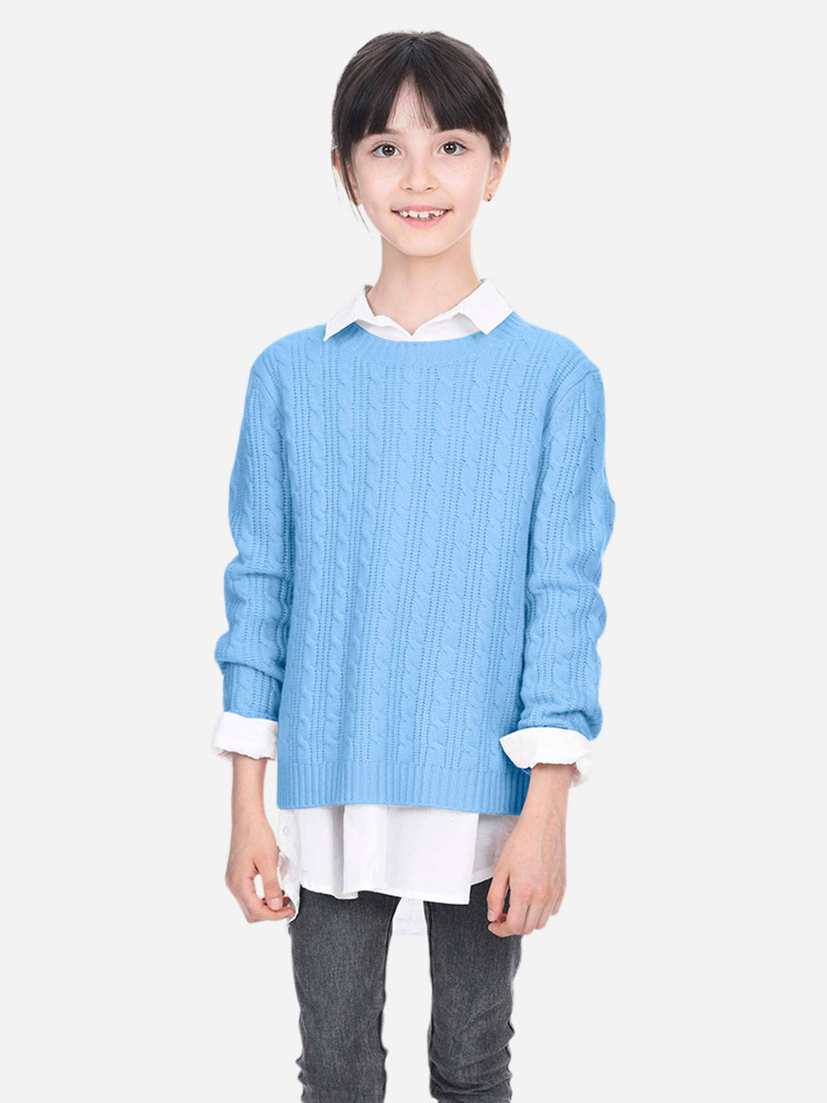 Girls Cable Knit Sweater