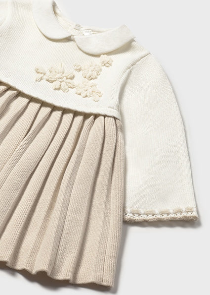 Baby Bi-colored L/S Knit Dress