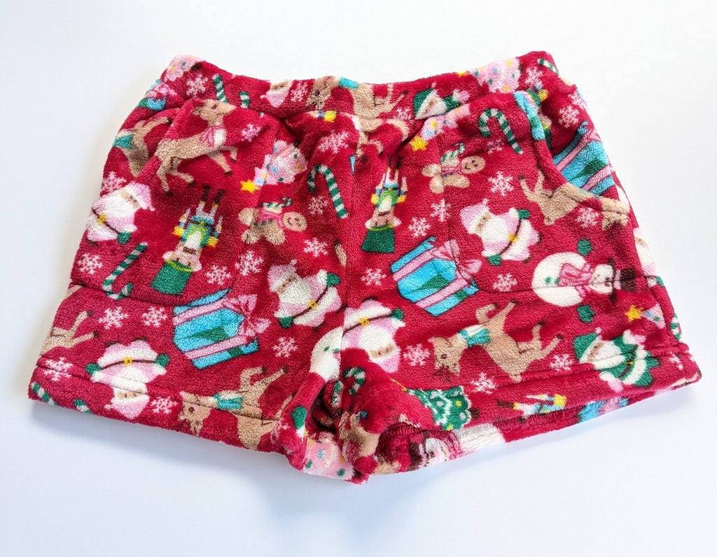 Fleece Pj Christmas Shorts