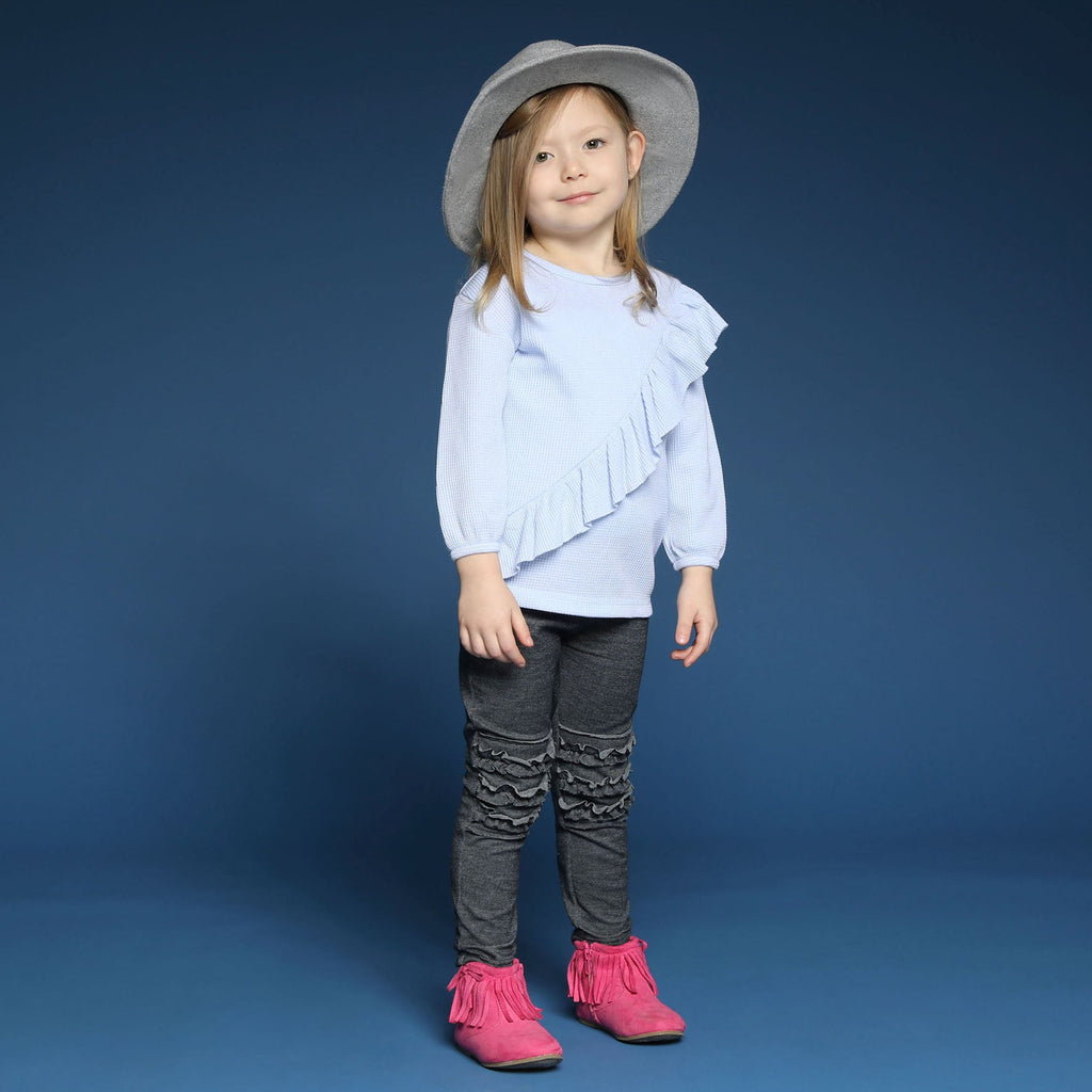 Thermal Top w/Diagonal Ruffle