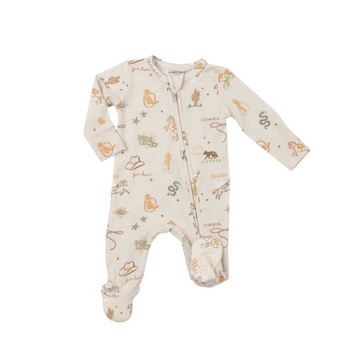 Boy's 2 Way Zipper Footie