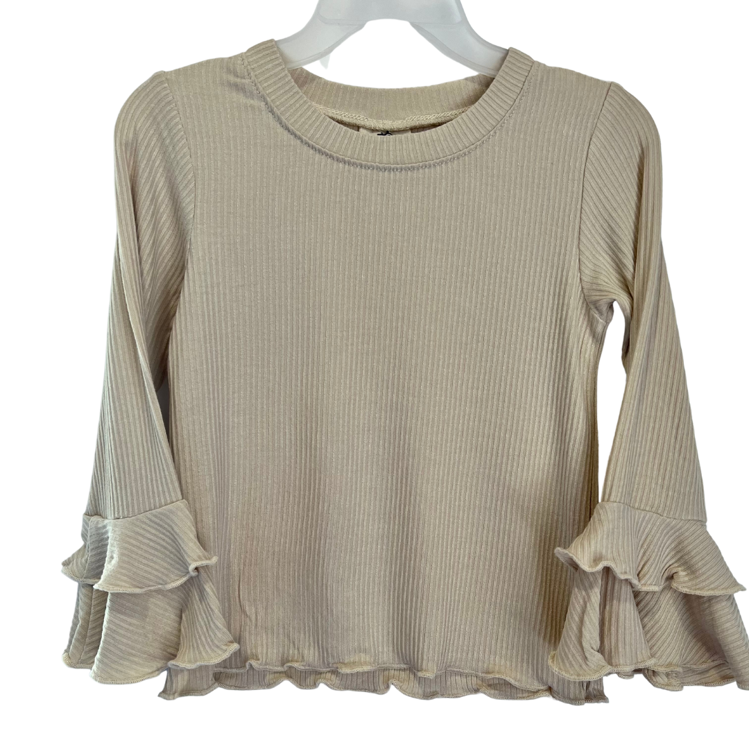 Girl Long Sleeve Bell Knit Top