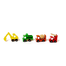 Mini Movers Wooden Trucks