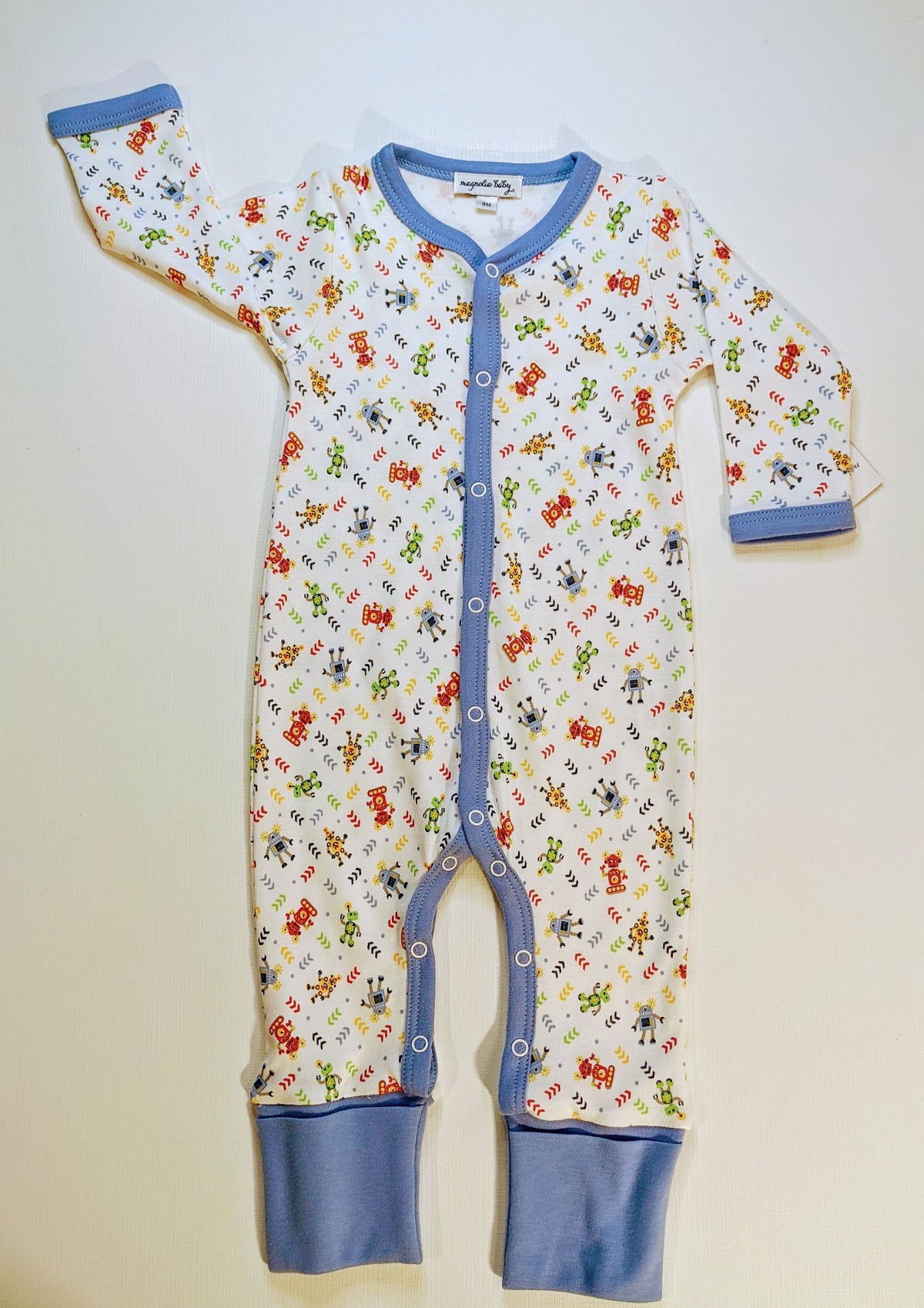 Printed Playsuit, Long Sleeve