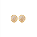 Grass Enamel Stud Earrings