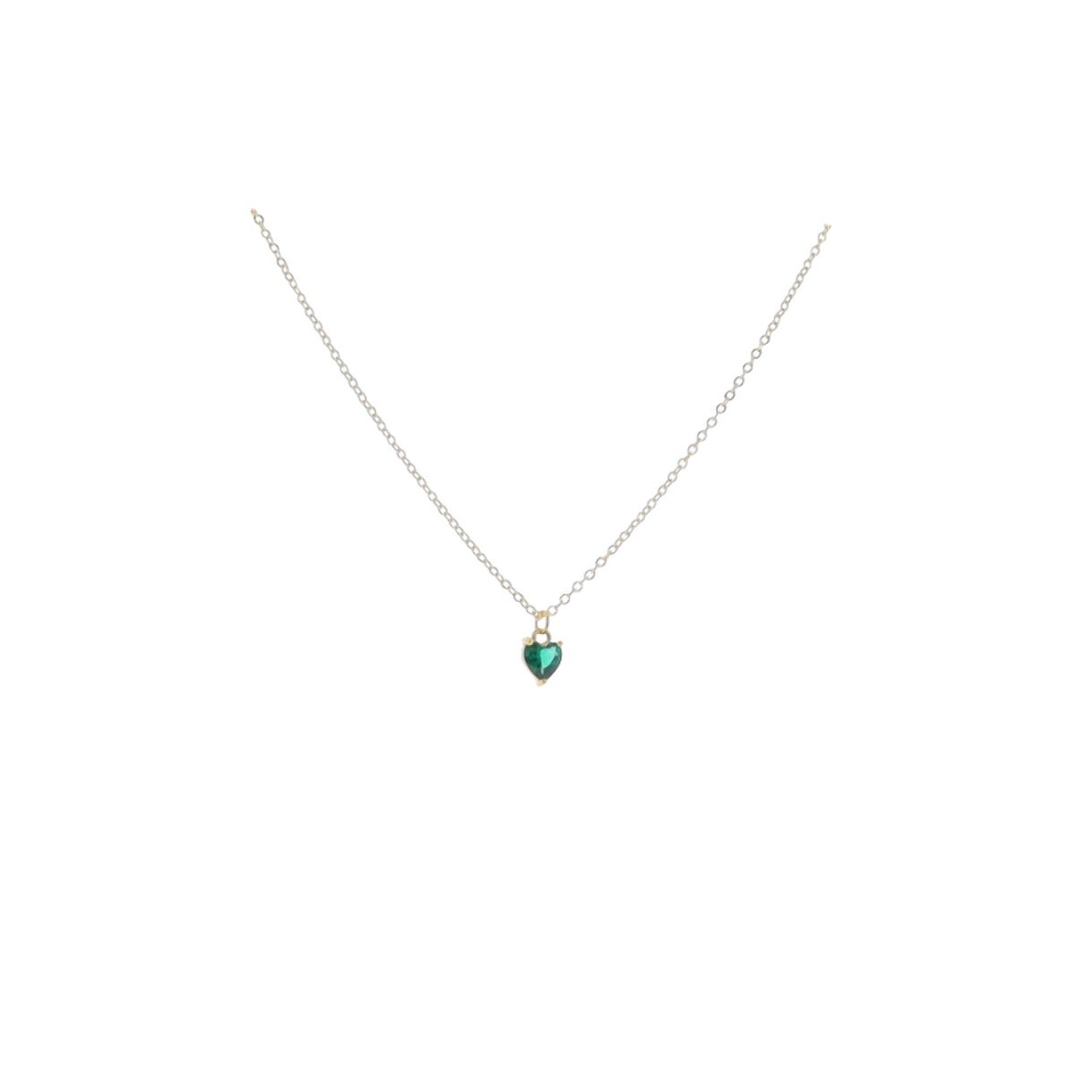 16" 18K Gold Plated Birthstone Necklace