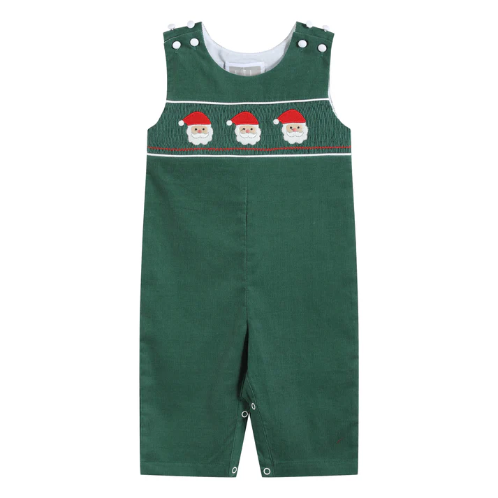 Boys' Santa Smocked Overalls