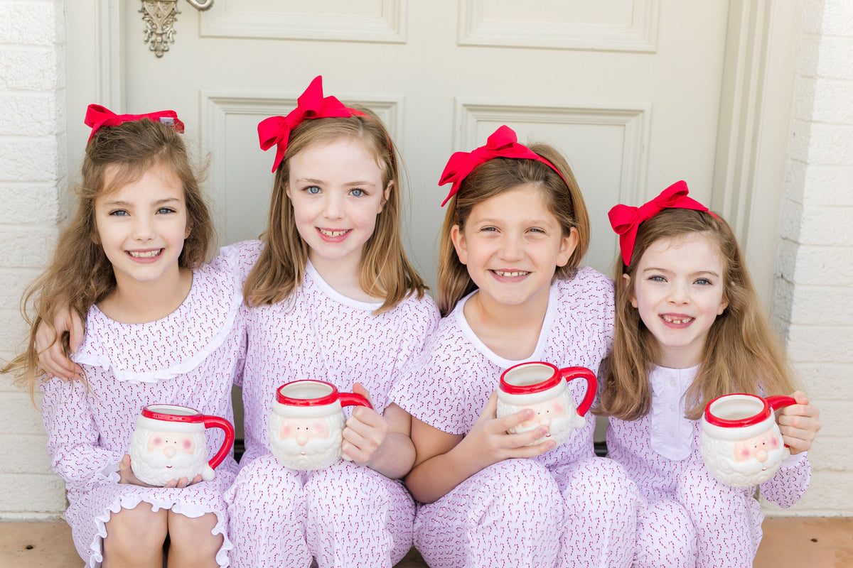 Girl's 2pc Pima Cotton Christmas PJ's