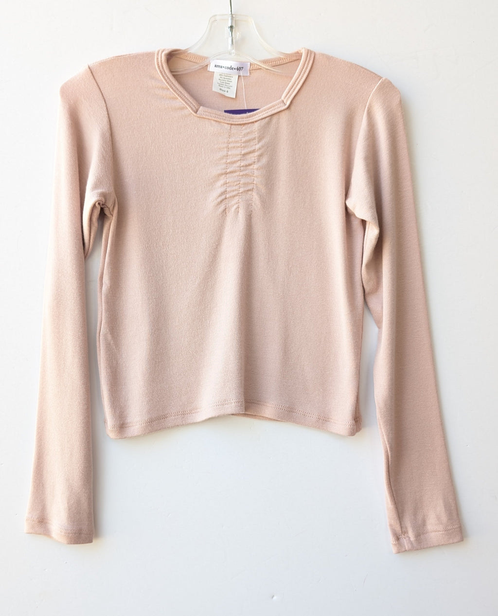 Tween & Junior Knit, Square Neck L/S Top