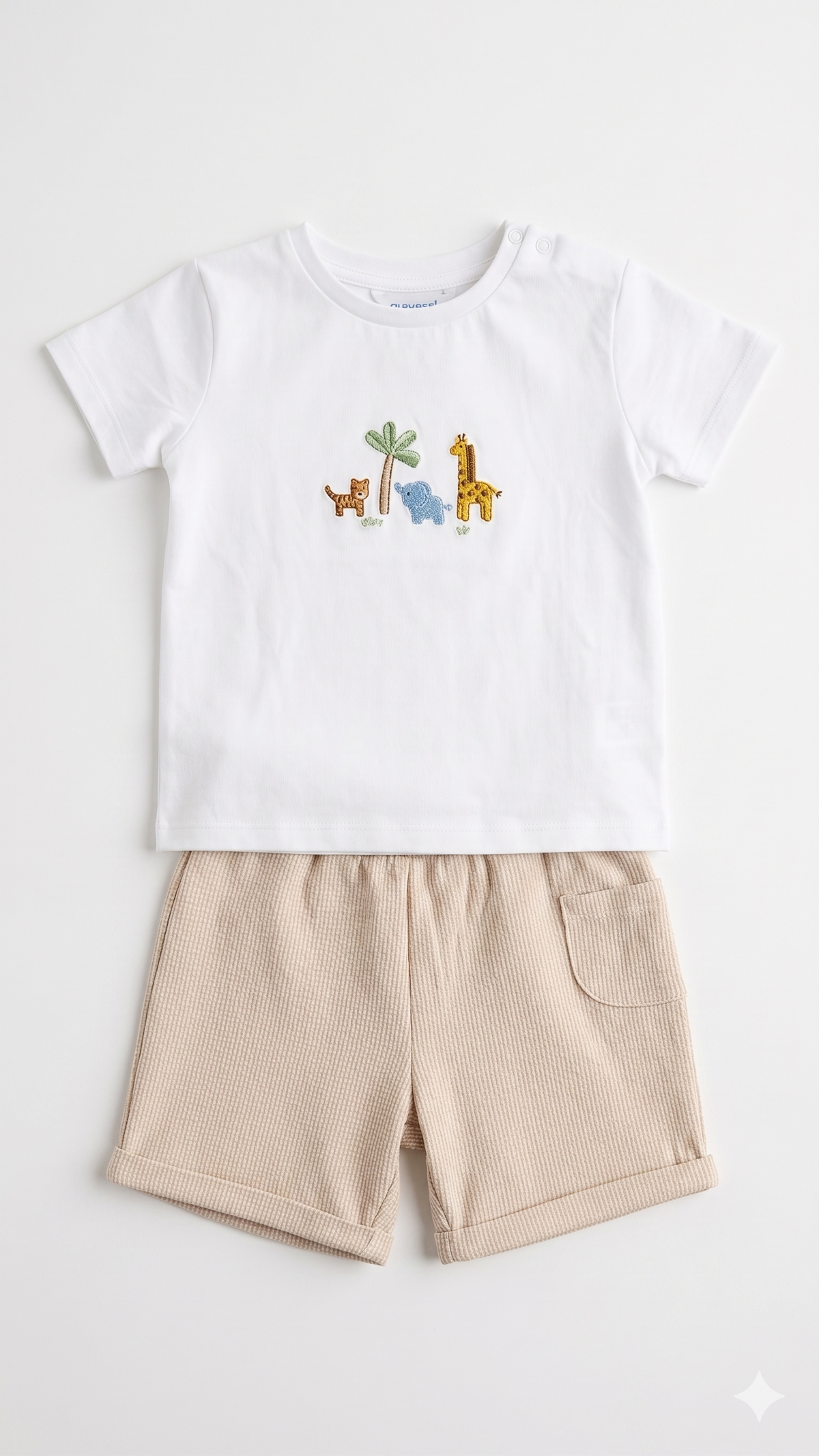 Baby & Toddler 2 pc Set, Safari Applique