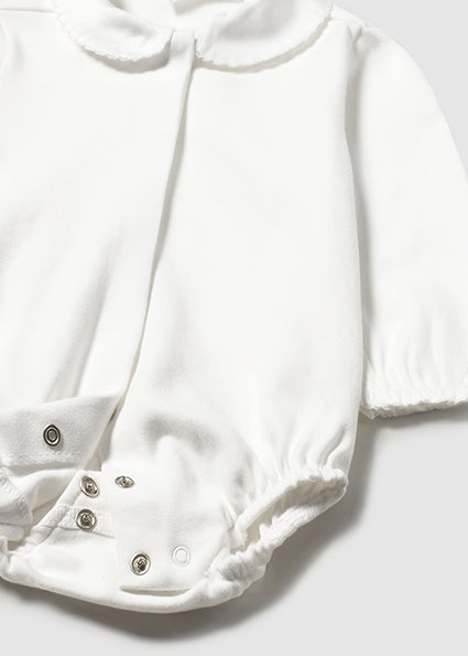 Baby Girl Basic Collard Bodysuit