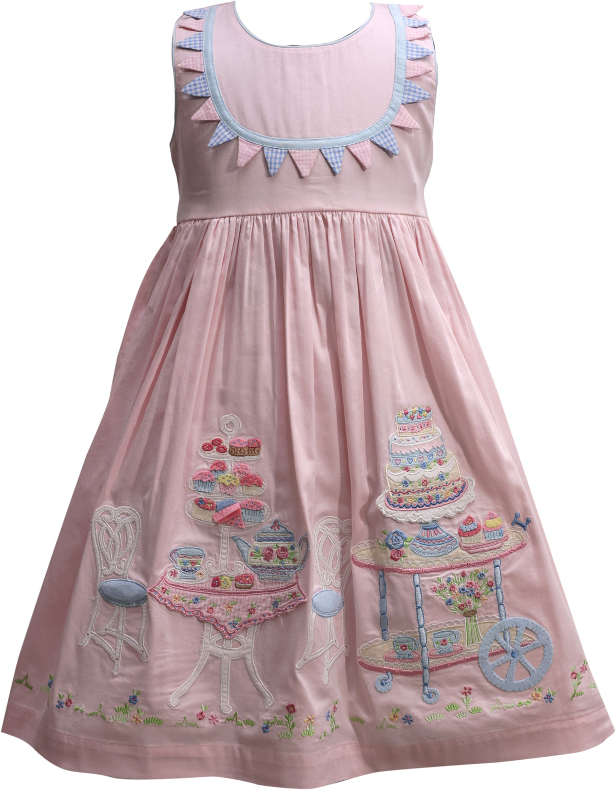 Appliques and Embroidery Tea Party Dress