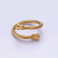 Twisted Gold  Minimalist Wrap Ring