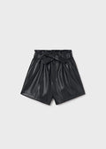 Junior Faux Leather Dressy Shorts
