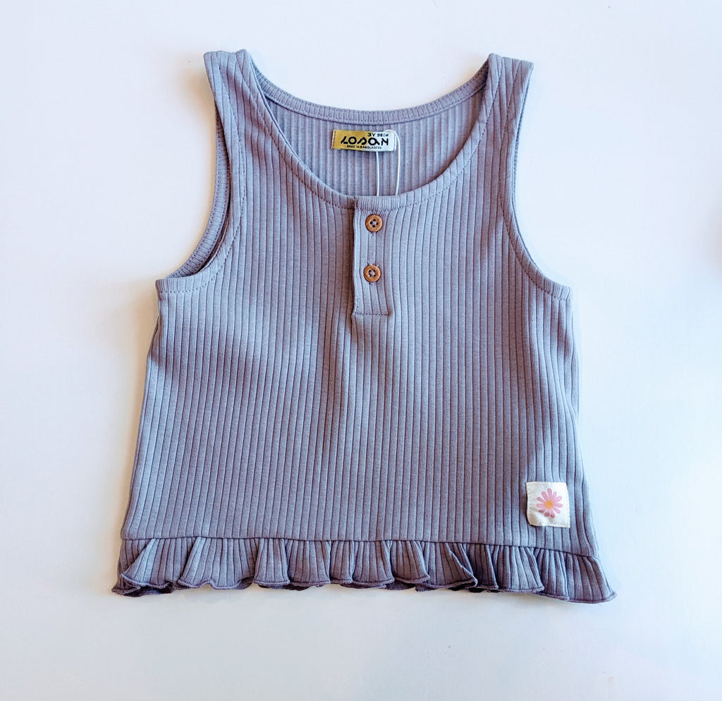 Girl Ribbed Sleeveless Top