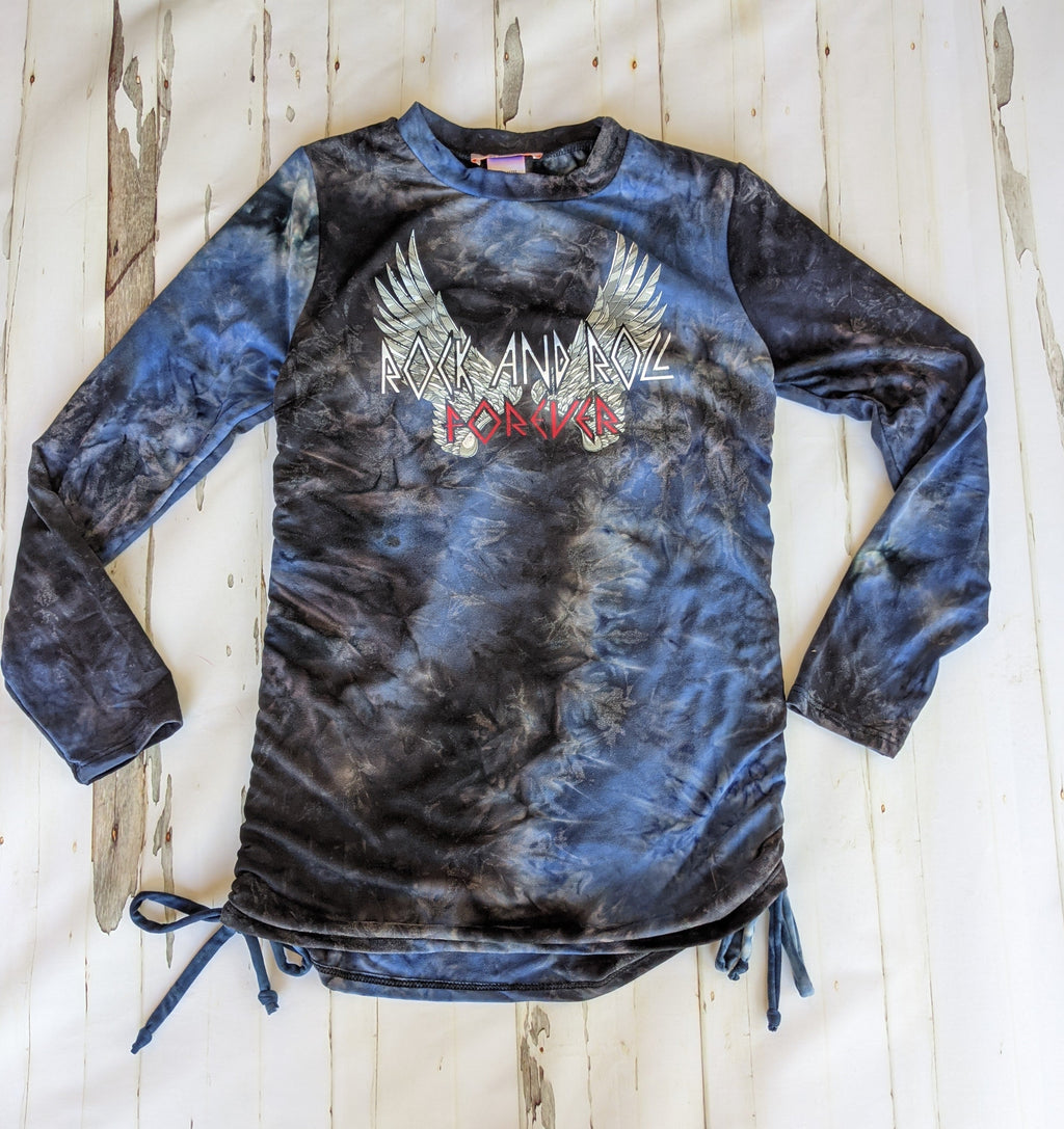 Tween Tye-Dye "Rock and Roll" L/S Top