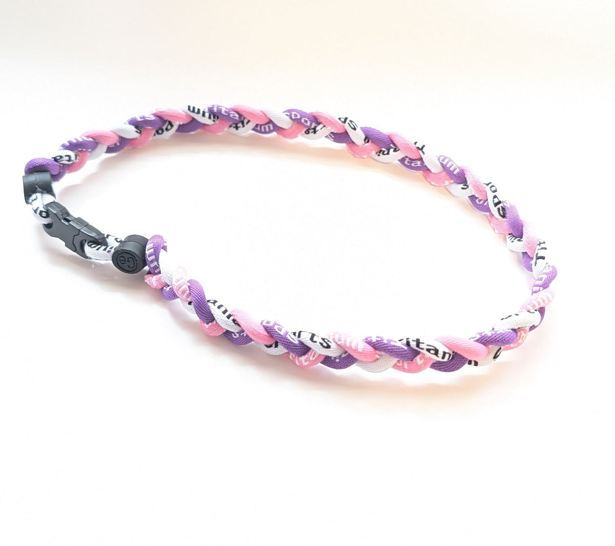 3 Rope Braided Tornado Titanium Sport Baseball 18" Necklace