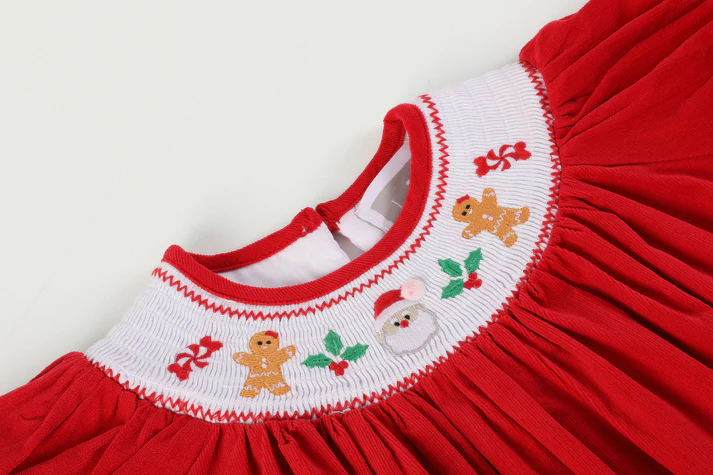 Santa & Gingerbread Men Christmas Dress