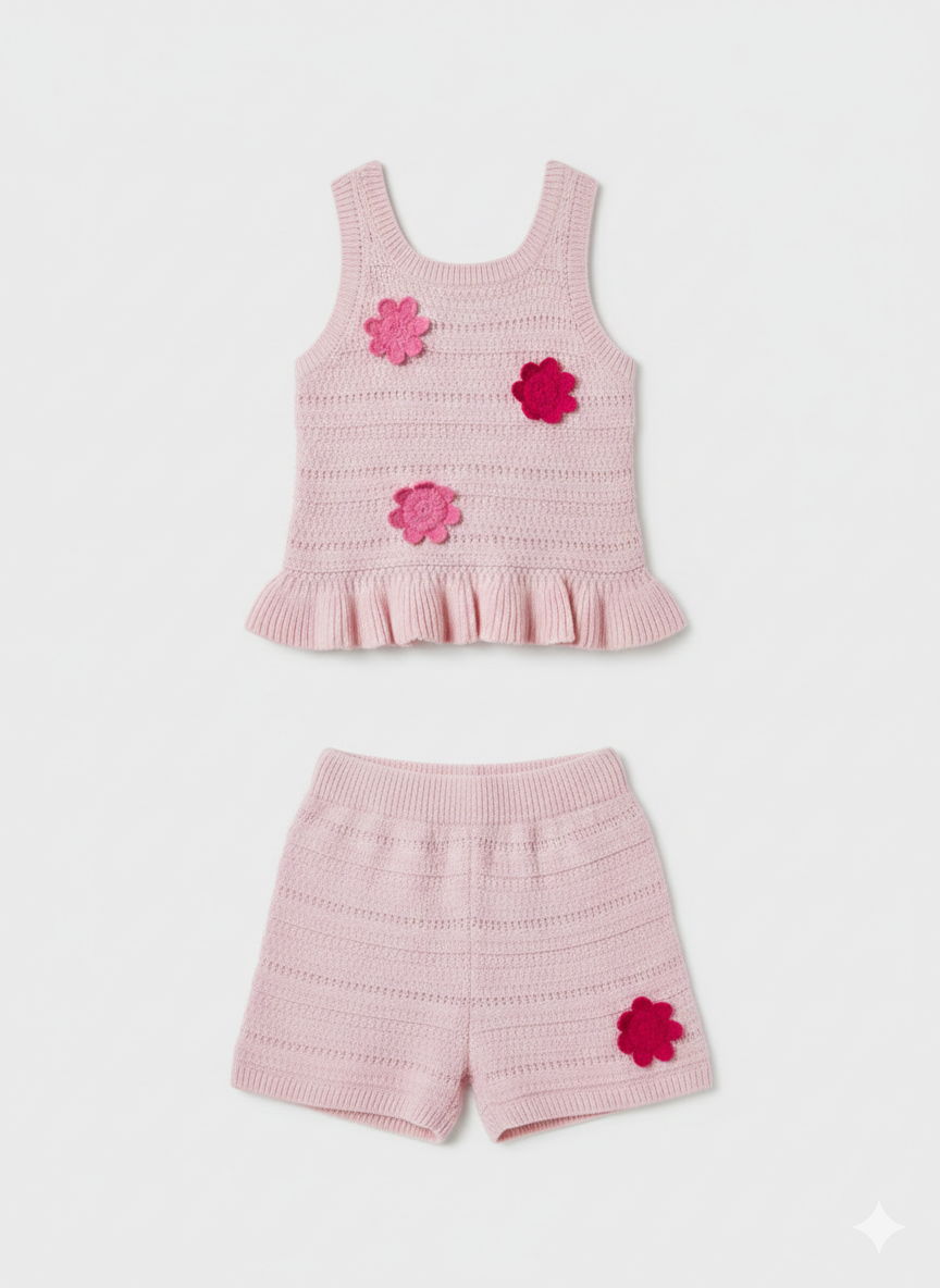 Crocheted Top & Short Set