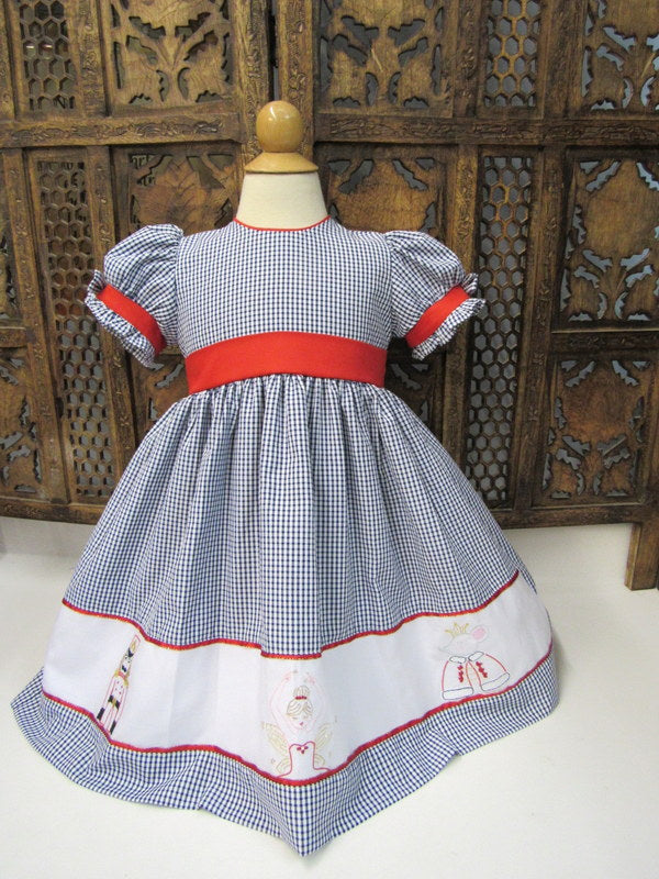 Short Sleeve Smocked Chistmas Dress