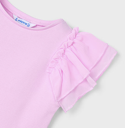 Girl Top Organza Ruffles