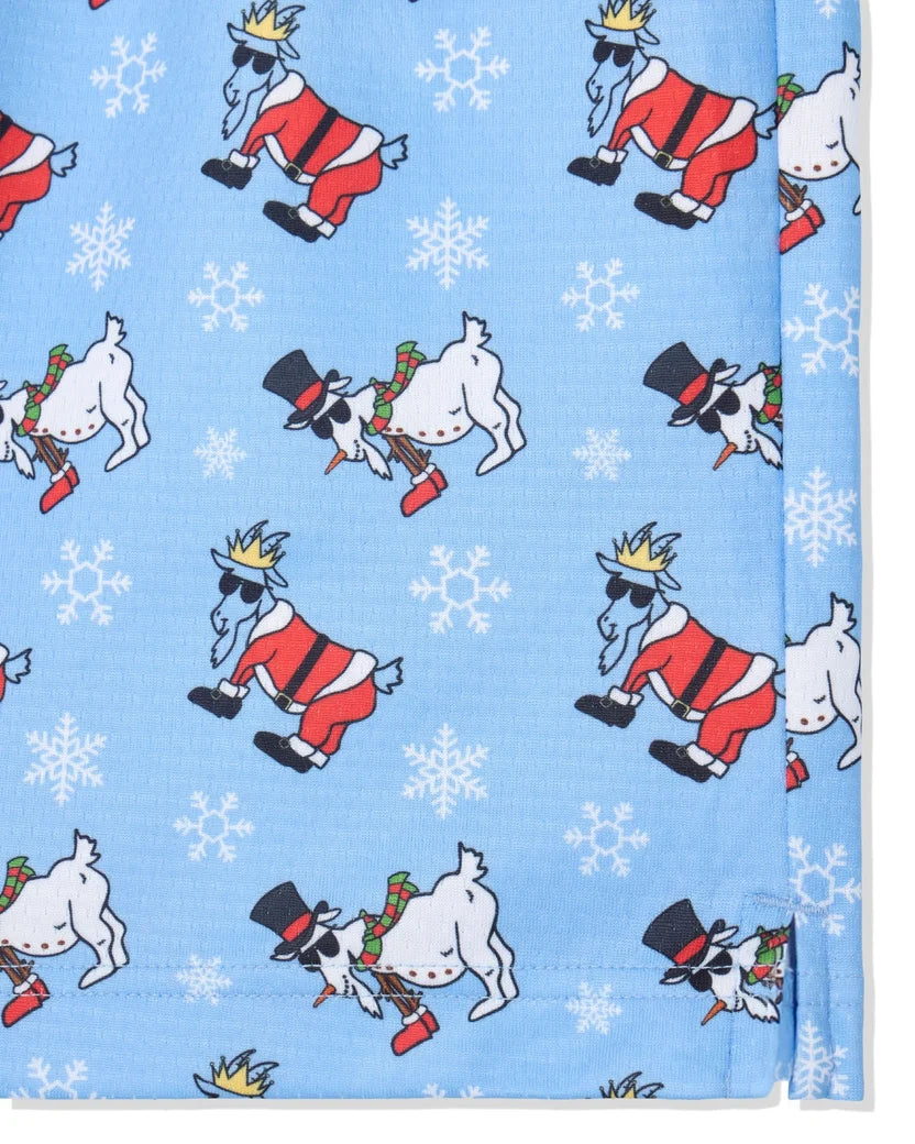 GOAT Santa & Snowman Shorts